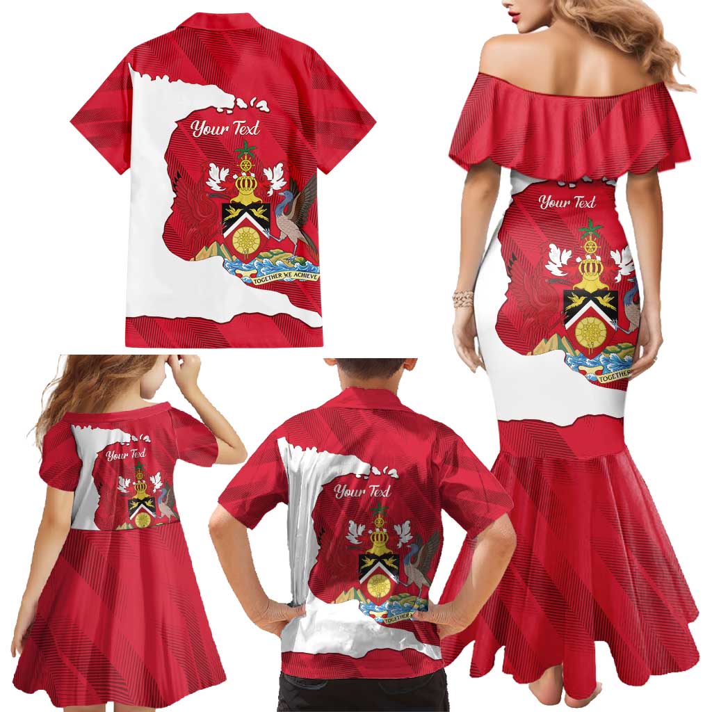Personalized Trinidad and Tobago Independence Day Family Matching Mermaid Dress and Hawaiian Shirt August 31st Proud - Wonder Print Shop