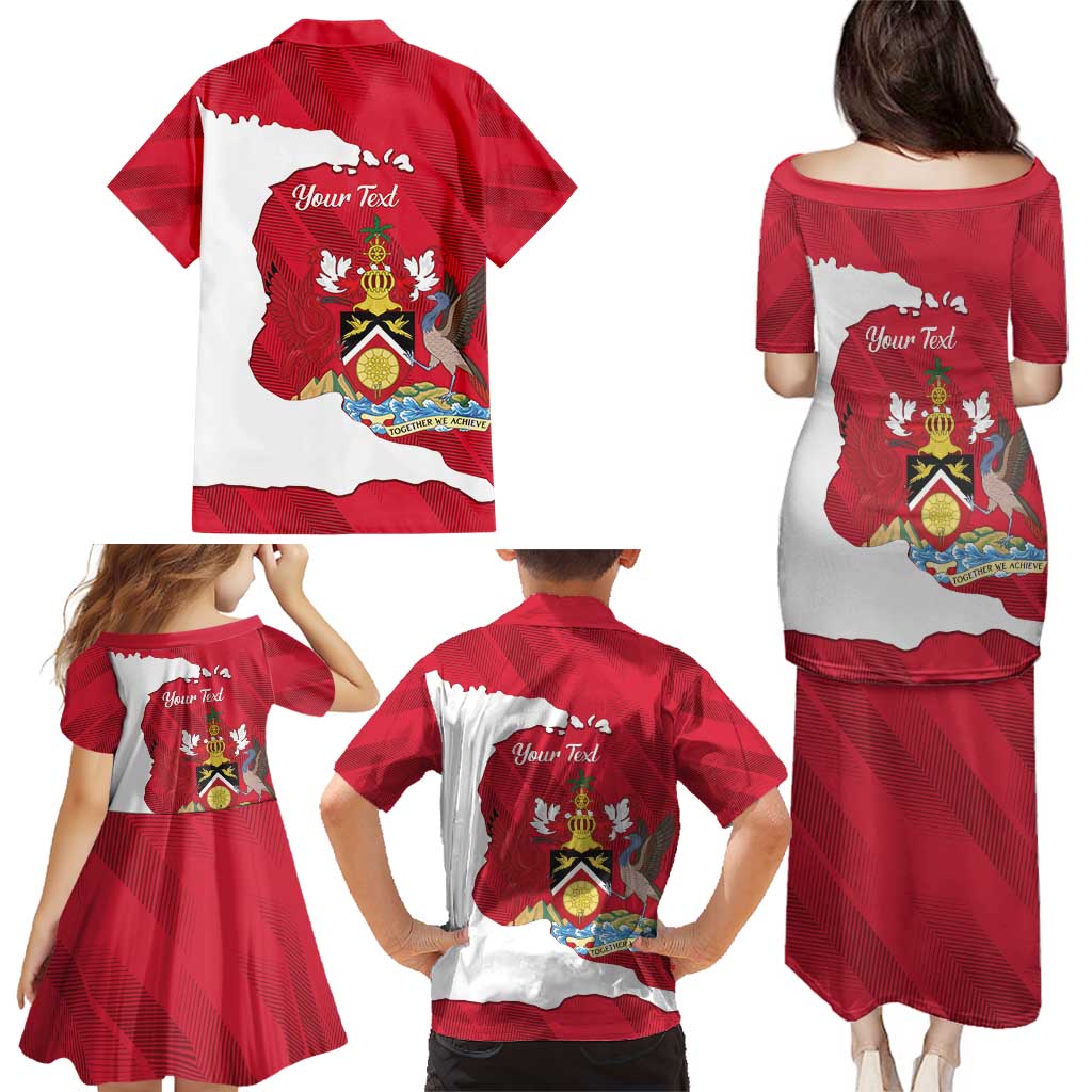 Personalized Trinidad and Tobago Independence Day Family Matching Puletasi and Hawaiian Shirt August 31st Proud - Wonder Print Shop