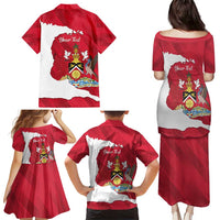 Personalized Trinidad and Tobago Independence Day Family Matching Puletasi and Hawaiian Shirt August 31st Proud - Wonder Print Shop