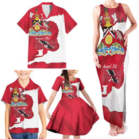 Personalized Trinidad and Tobago Independence Day Family Matching Tank Maxi Dress and Hawaiian Shirt August 31st Proud - Wonder Print Shop