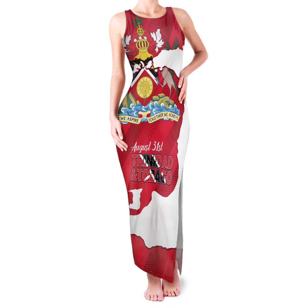 Personalized Trinidad and Tobago Independence Day Family Matching Tank Maxi Dress and Hawaiian Shirt August 31st Proud - Wonder Print Shop