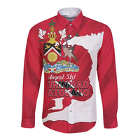 Personalized Trinidad and Tobago Independence Day Long Sleeve Button Shirt August 31st Proud - Wonder Print Shop