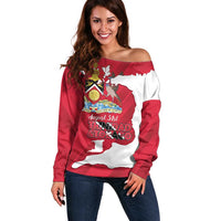 Personalized Trinidad and Tobago Independence Day Off Shoulder Sweater August 31st Proud - Wonder Print Shop