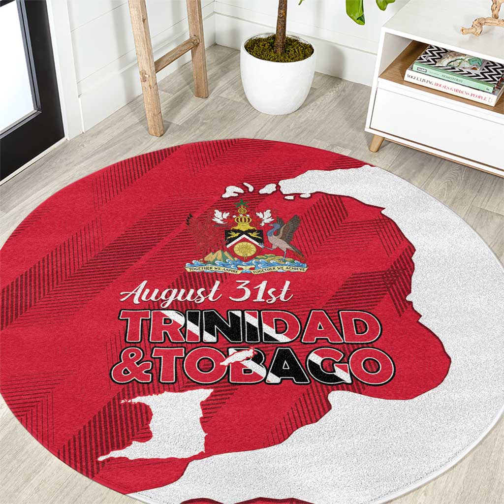 Trinidad and Tobago Independence Day Round Carpet August 31st Proud - Wonder Print Shop