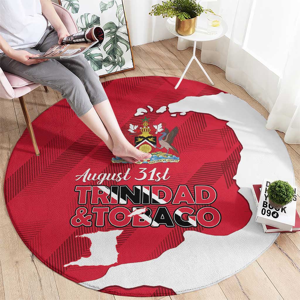 Trinidad and Tobago Independence Day Round Carpet August 31st Proud - Wonder Print Shop