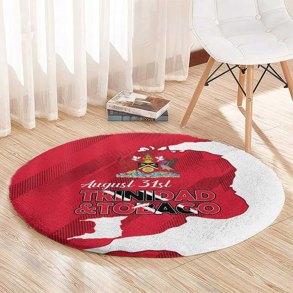 Trinidad and Tobago Independence Day Round Carpet August 31st Proud - Wonder Print Shop