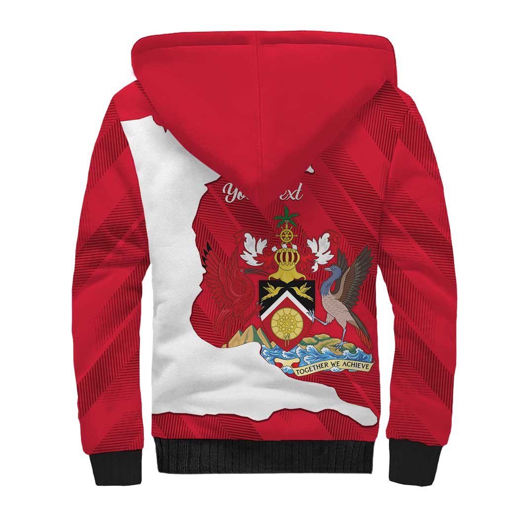 Personalized Trinidad and Tobago Independence Day Sherpa Hoodie August 31st Proud - Wonder Print Shop