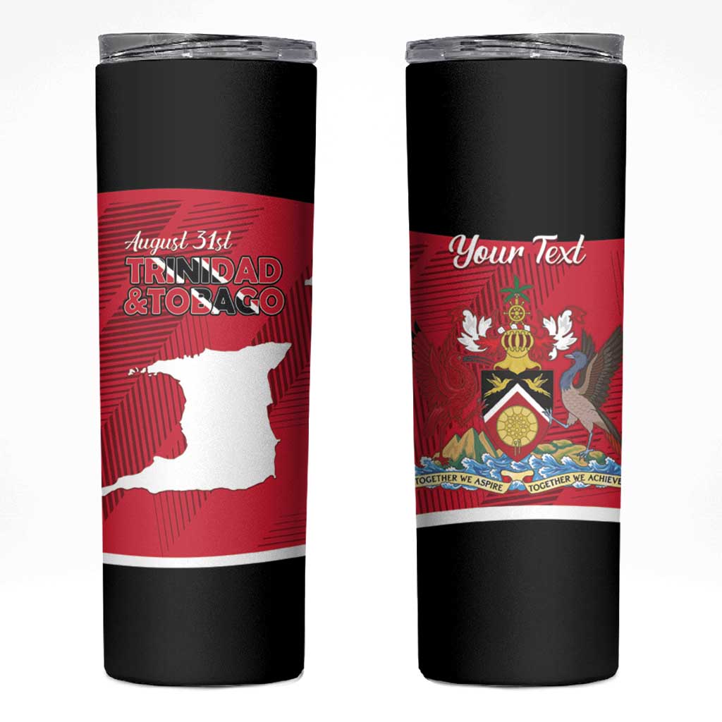 Personalized Trinidad and Tobago Independence Day Skinny Tumbler August 31st Proud - Wonder Print Shop