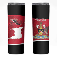 Personalized Trinidad and Tobago Independence Day Skinny Tumbler August 31st Proud - Wonder Print Shop