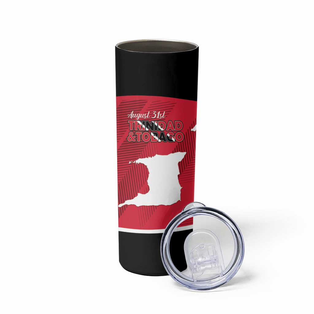 Personalized Trinidad and Tobago Independence Day Skinny Tumbler August 31st Proud - Wonder Print Shop