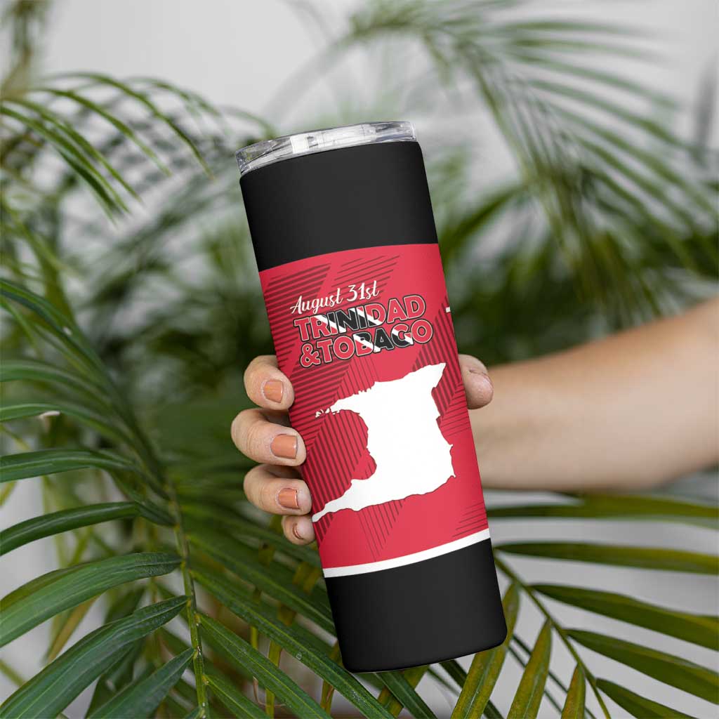 Personalized Trinidad and Tobago Independence Day Skinny Tumbler August 31st Proud - Wonder Print Shop