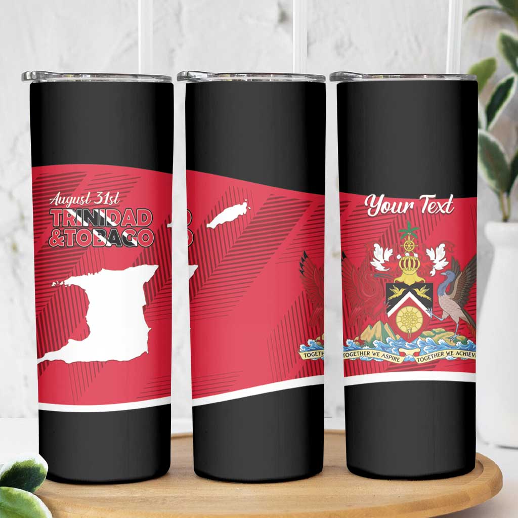 Personalized Trinidad and Tobago Independence Day Skinny Tumbler August 31st Proud - Wonder Print Shop