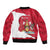 Personalized Trinidad and Tobago Independence Day Sleeve Zip Bomber Jacket August 31st Proud - Wonder Print Shop