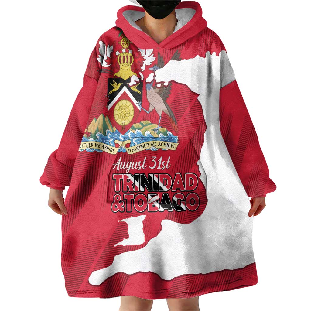 Personalized Trinidad and Tobago Independence Day Wearable Blanket Hoodie August 31st Proud - Wonder Print Shop