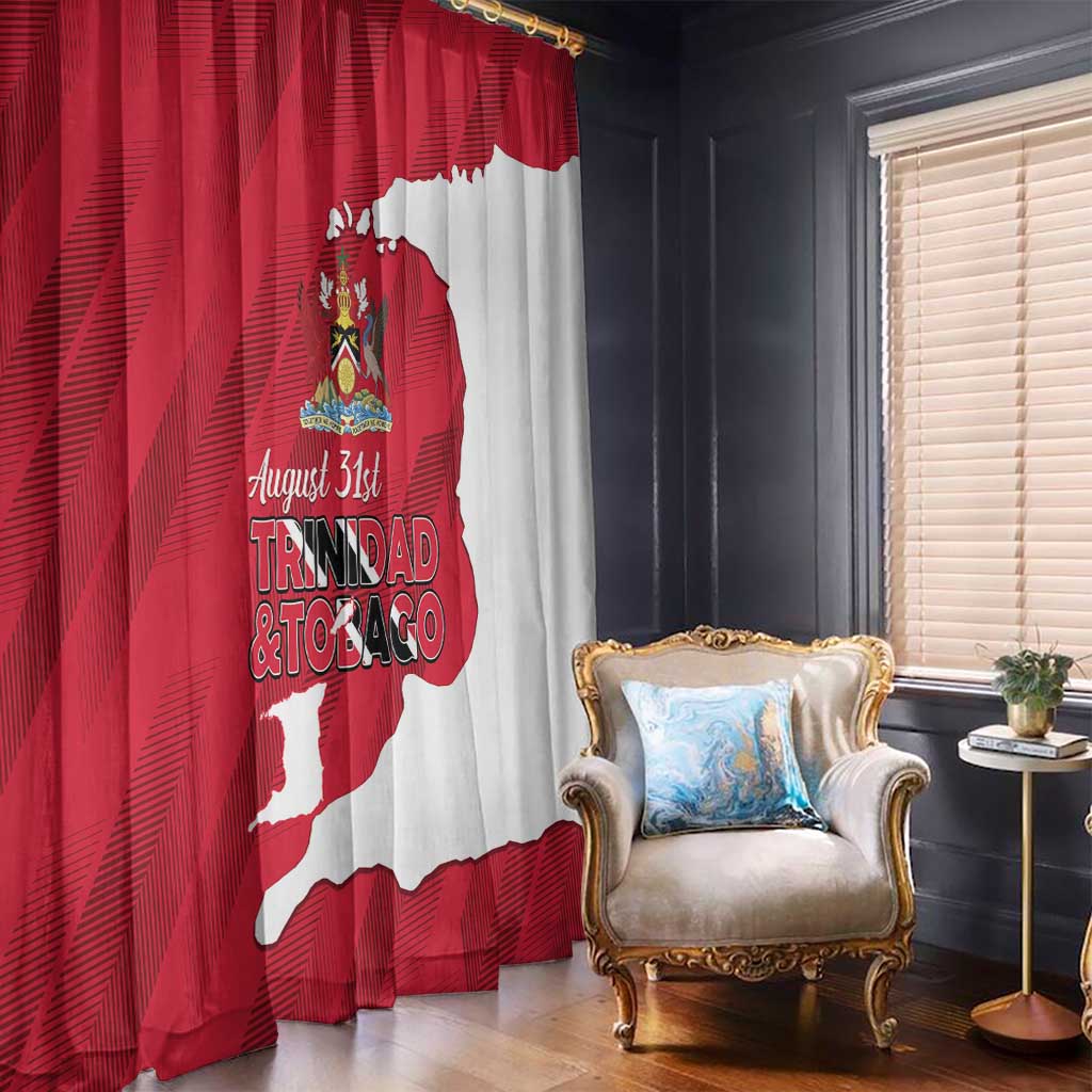 Trinidad and Tobago Independence Day Window Curtain August 31st Proud - Wonder Print Shop