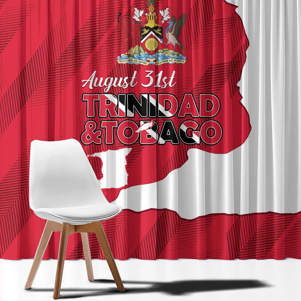 Trinidad and Tobago Independence Day Window Curtain August 31st Proud - Wonder Print Shop