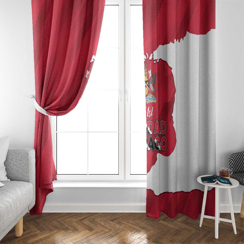 Trinidad and Tobago Independence Day Window Curtain August 31st Proud - Wonder Print Shop