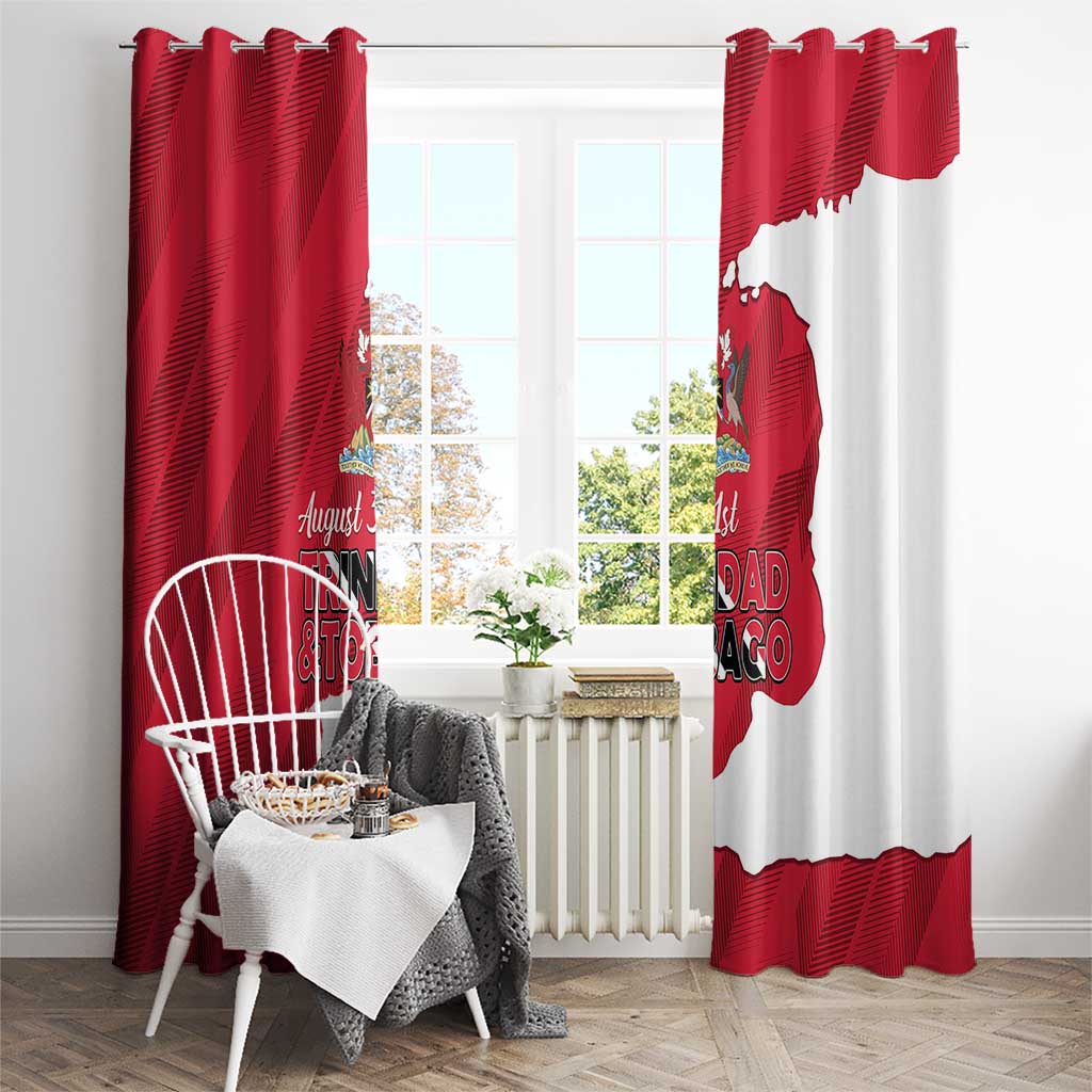 Trinidad and Tobago Independence Day Window Curtain August 31st Proud - Wonder Print Shop