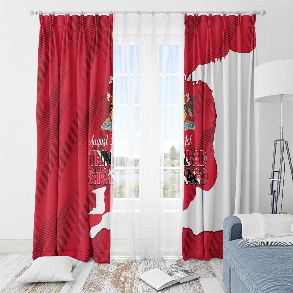Trinidad and Tobago Independence Day Window Curtain August 31st Proud - Wonder Print Shop