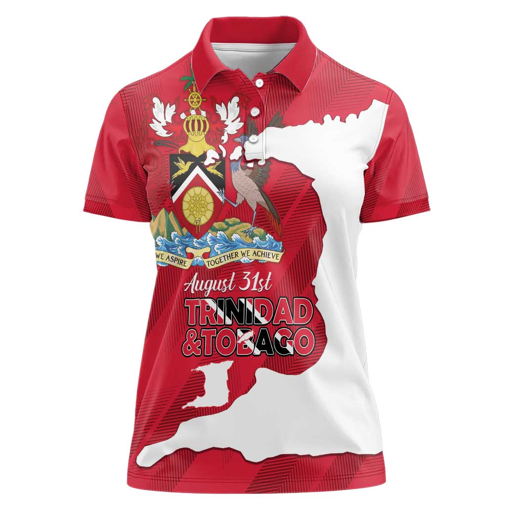 Personalized Trinidad and Tobago Independence Day Women Polo Shirt August 31st Proud - Wonder Print Shop