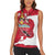 Personalized Trinidad and Tobago Independence Day Women Sleeveless Polo Shirt August 31st Proud - Wonder Print Shop