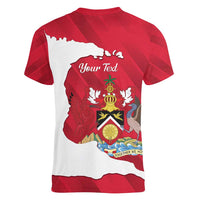 Personalized Trinidad and Tobago Independence Day Women V-Neck T-Shirt August 31st Proud - Wonder Print Shop