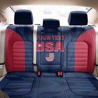 Custom USA Cricket Back Car Seat Cover Go United States Simple Version - Wonder Print Shop