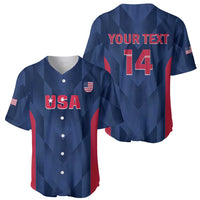 Custom USA Cricket Baseball Jersey Go United States Simple Version - Wonder Print Shop