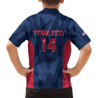 Custom USA Cricket Family Matching Puletasi and Hawaiian Shirt Go United States Simple Version - Wonder Print Shop