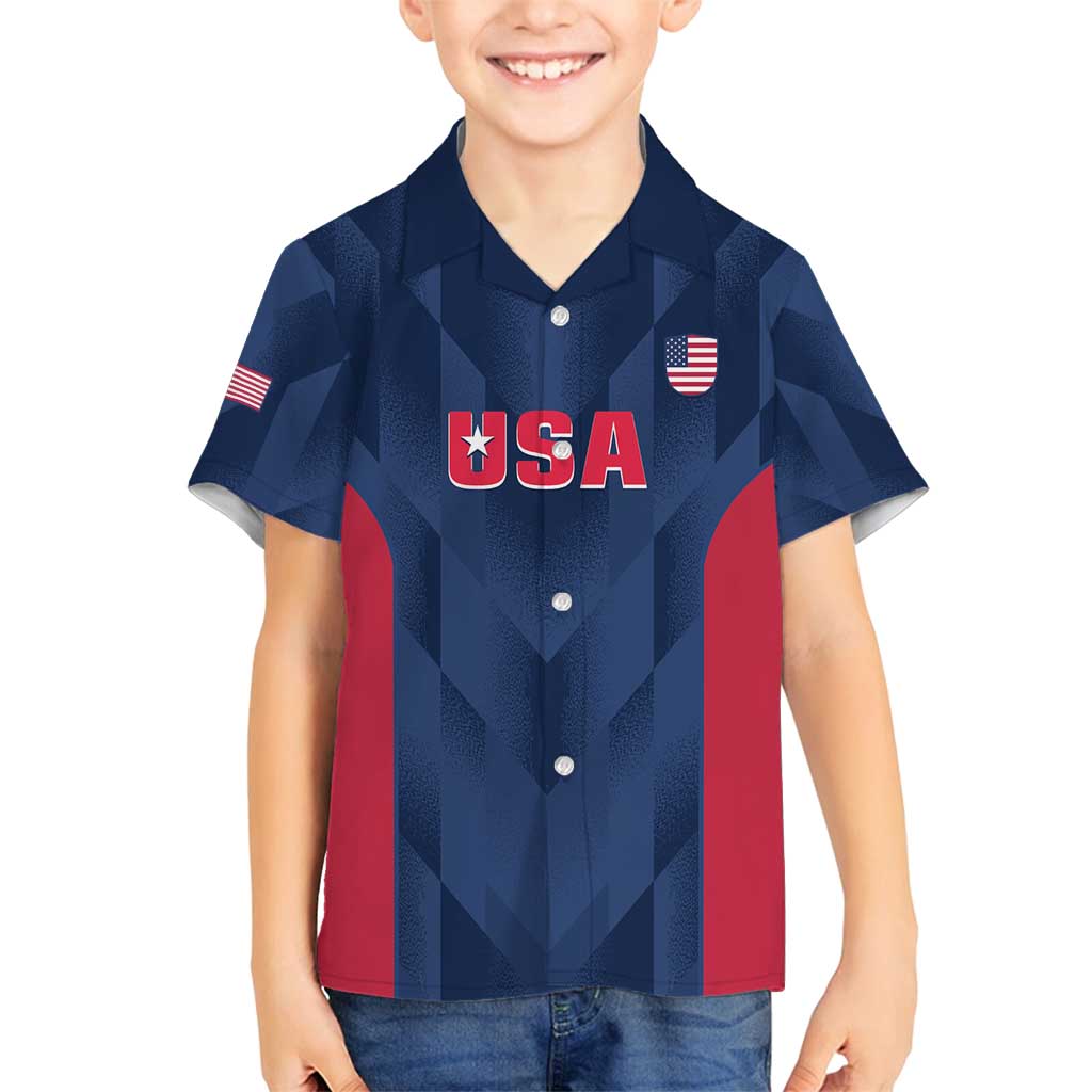 Custom USA Cricket Family Matching Summer Maxi Dress and Hawaiian Shirt Go United States Simple Version - Wonder Print Shop