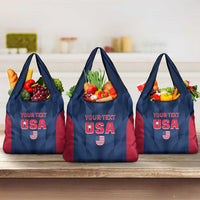 Custom USA Cricket Grocery Bag Go United States Simple Version