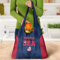 Custom USA Cricket Grocery Bag Go United States Simple Version