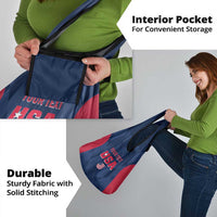 Custom USA Cricket Grocery Bag Go United States Simple Version