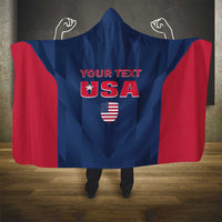 Custom USA Cricket Hooded Blanket Go United States Simple Version