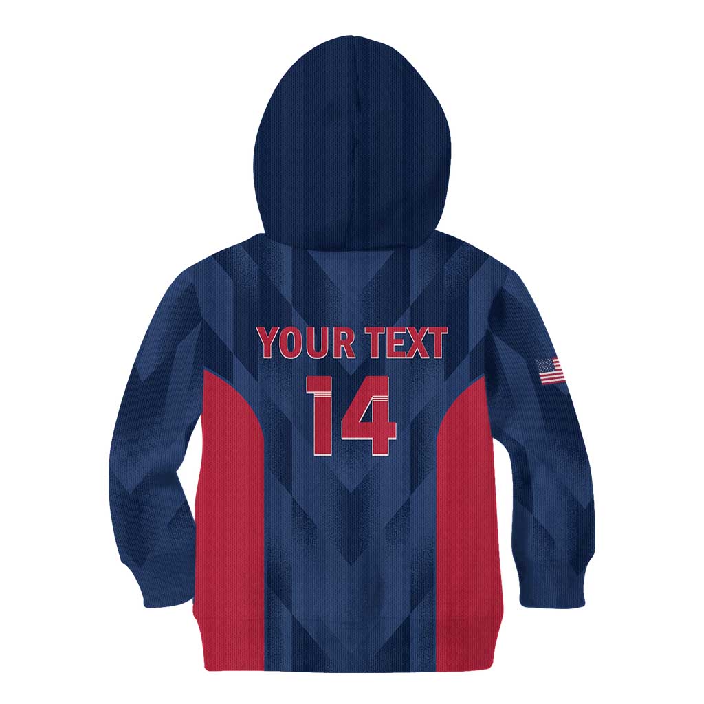 Custom USA Cricket Kid Hoodie Go United States Simple Version - Wonder Print Shop