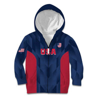 Custom USA Cricket Kid Hoodie Go United States Simple Version - Wonder Print Shop
