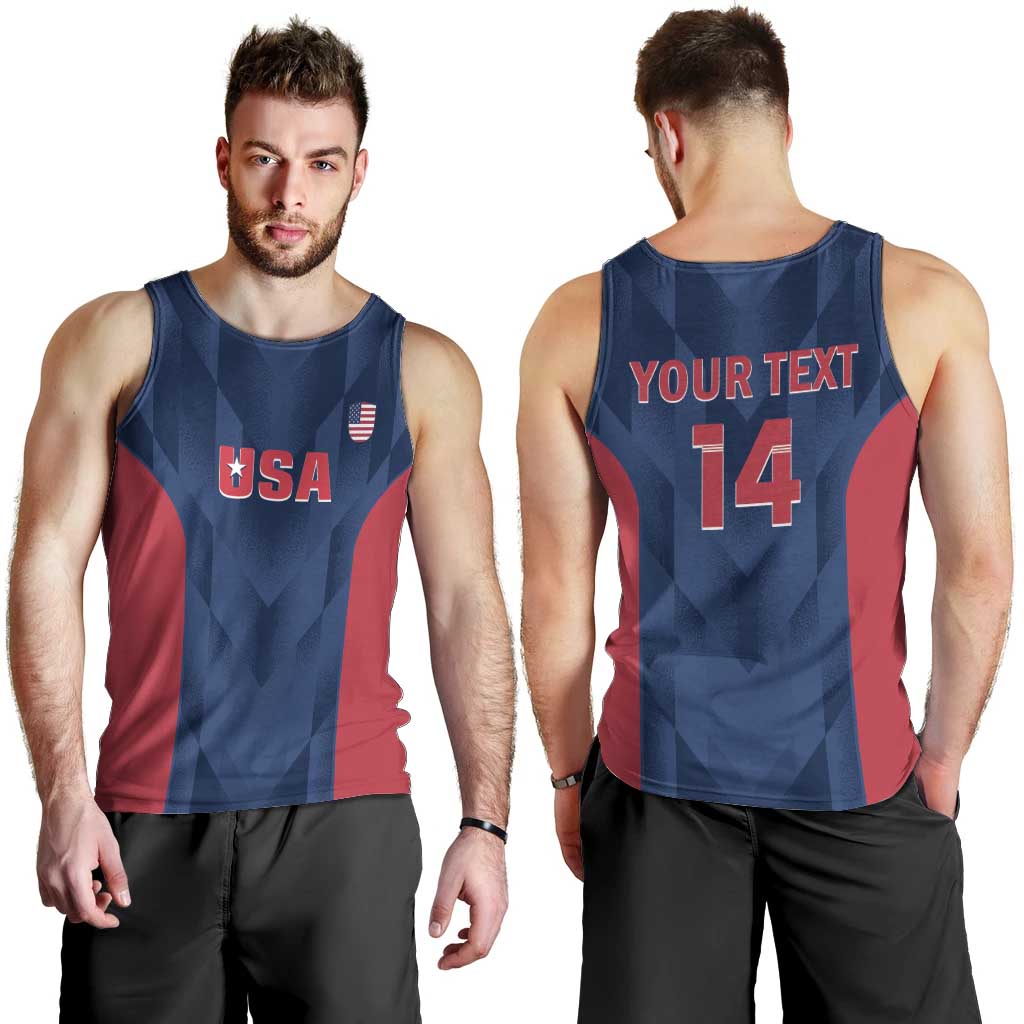 Custom USA Cricket Men Tank Top Go United States Simple Version - Wonder Print Shop
