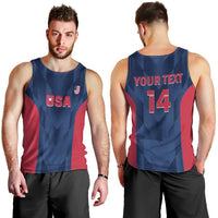 Custom USA Cricket Men Tank Top Go United States Simple Version - Wonder Print Shop