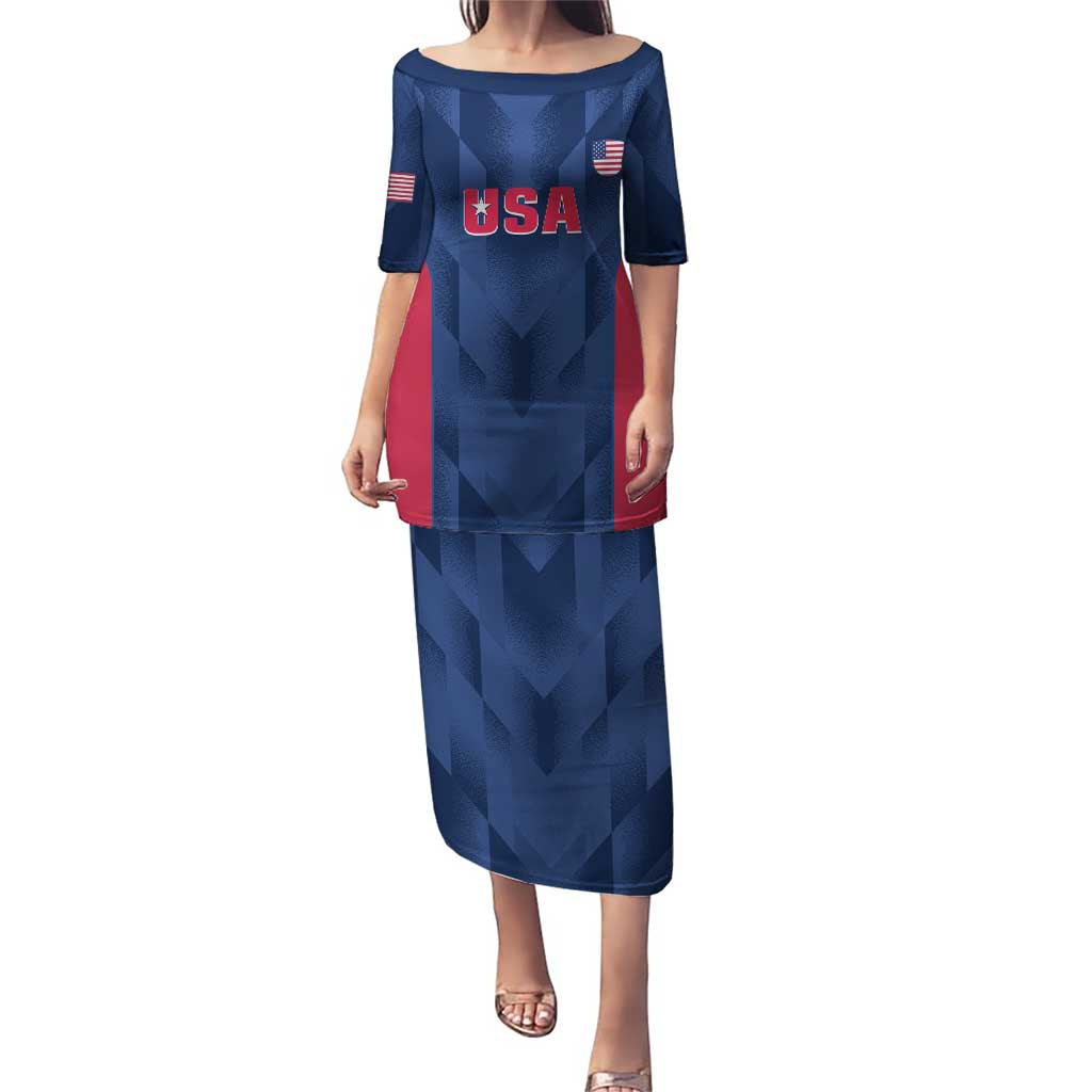 Custom USA Cricket Puletasi Go United States Simple Version - Wonder Print Shop