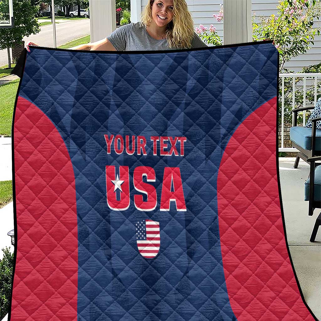 Custom USA Cricket Quilt Go United States Simple Version - Wonder Print Shop