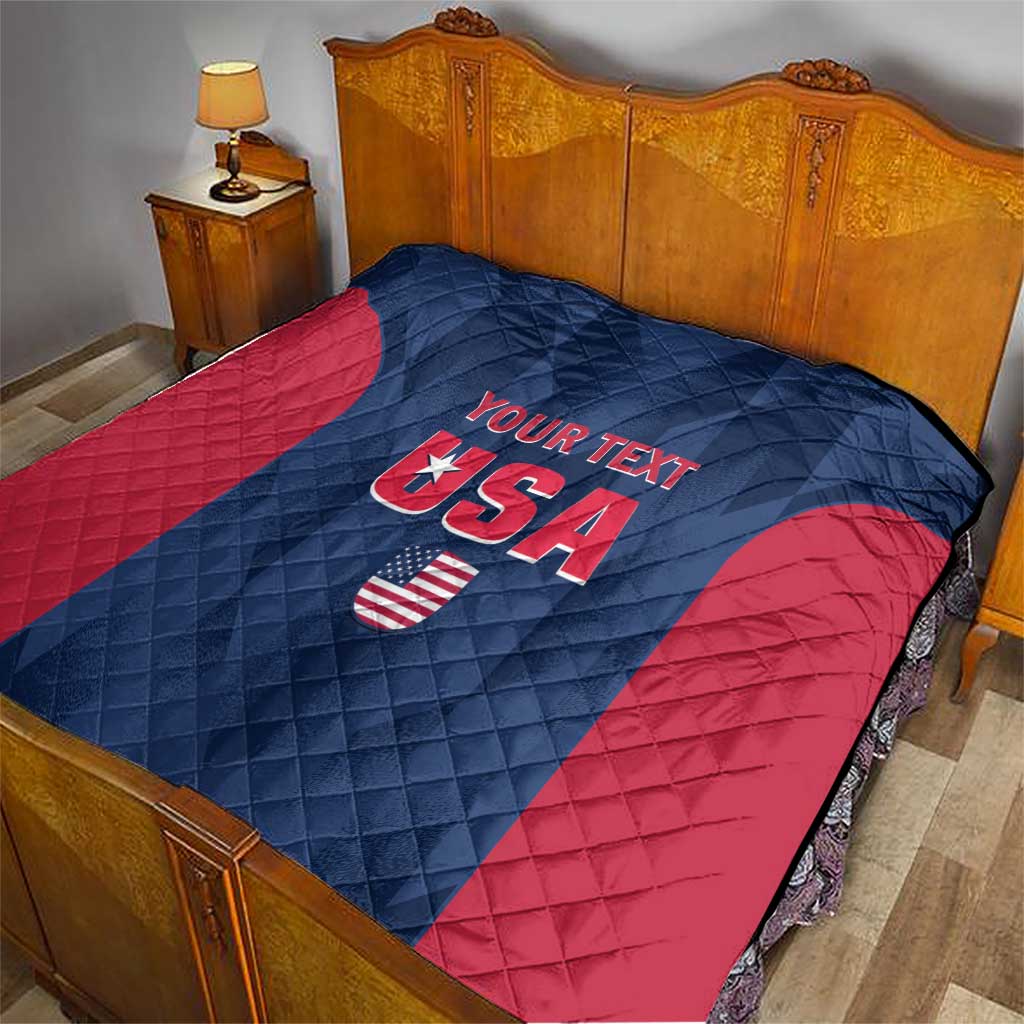 Custom USA Cricket Quilt Go United States Simple Version - Wonder Print Shop