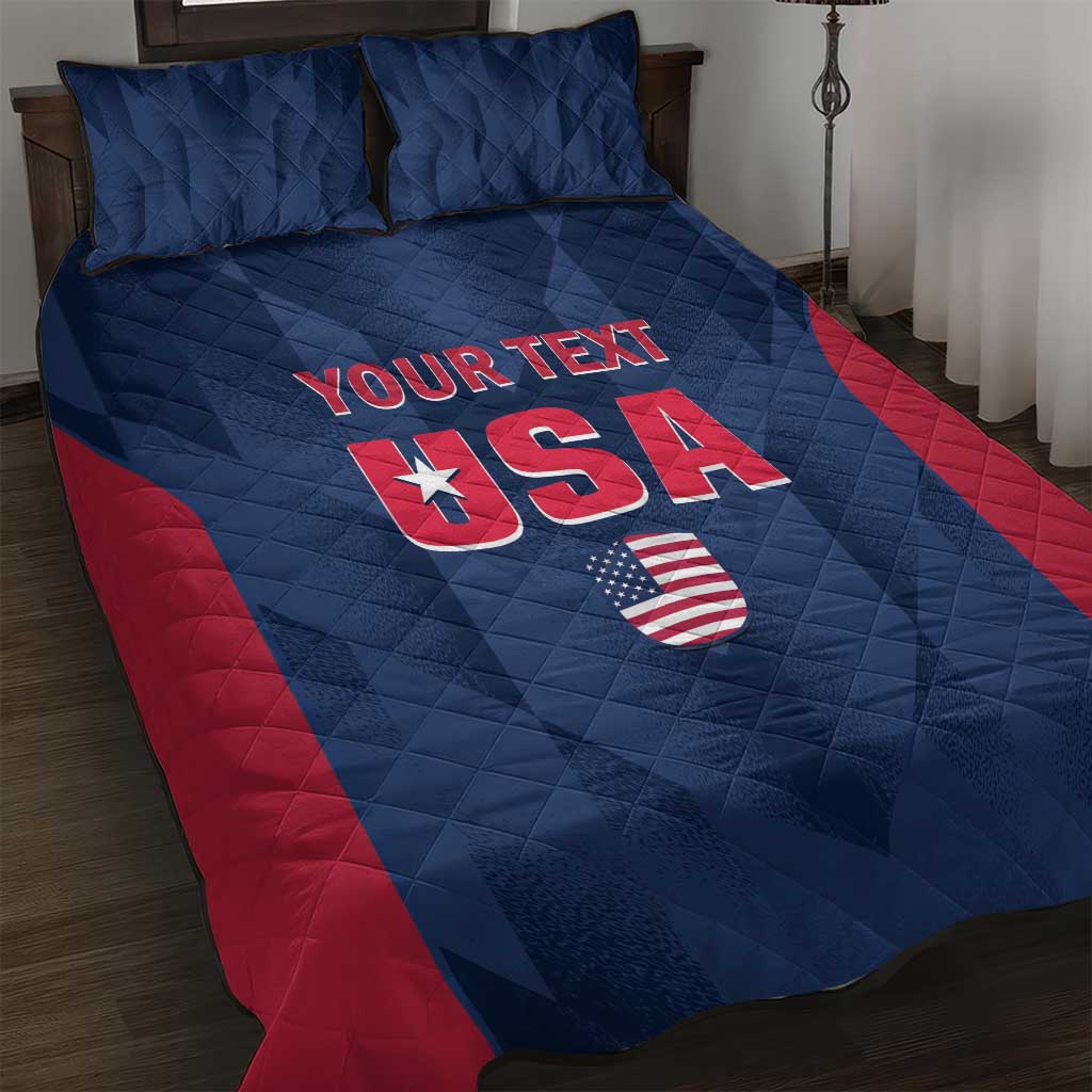 Custom USA Cricket Quilt Bed Set Go United States Simple Version - Wonder Print Shop