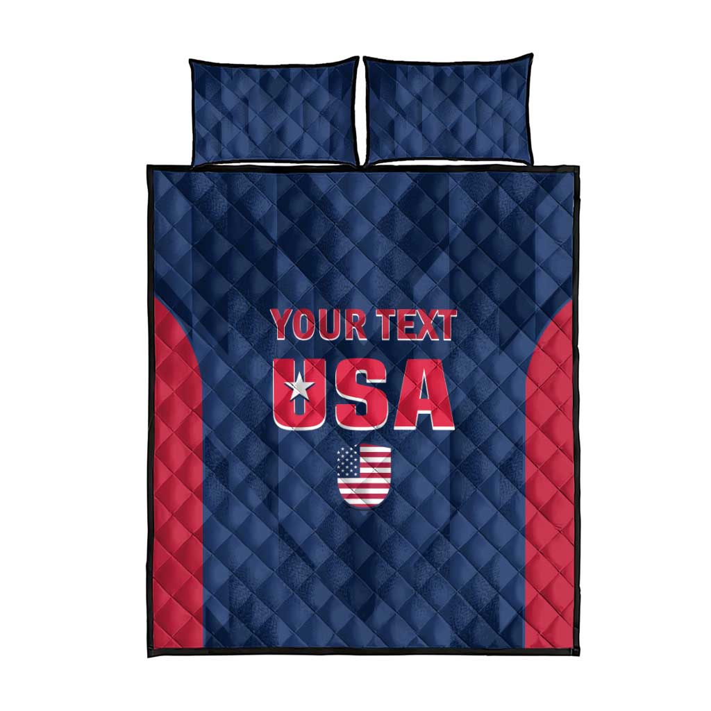 Custom USA Cricket Quilt Bed Set Go United States Simple Version - Wonder Print Shop