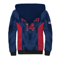 Custom USA Cricket Sherpa Hoodie Go United States Simple Version - Wonder Print Shop