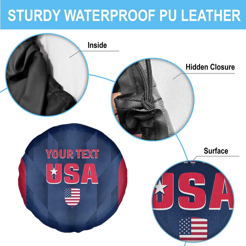 Custom USA Cricket Spare Tire Cover Go United States Simple Version - Wonder Print Shop