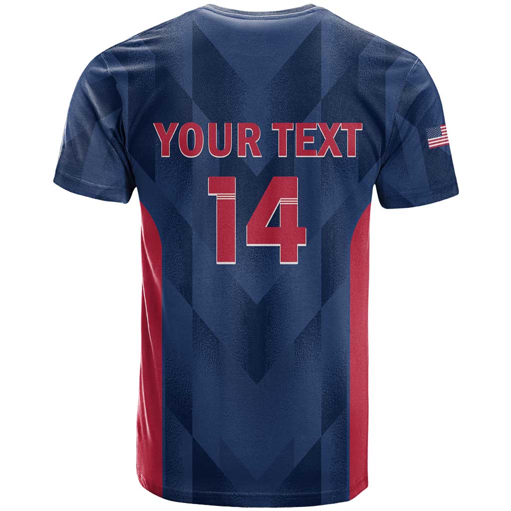Custom USA Cricket T Shirt Go United States Simple Version - Wonder Print Shop