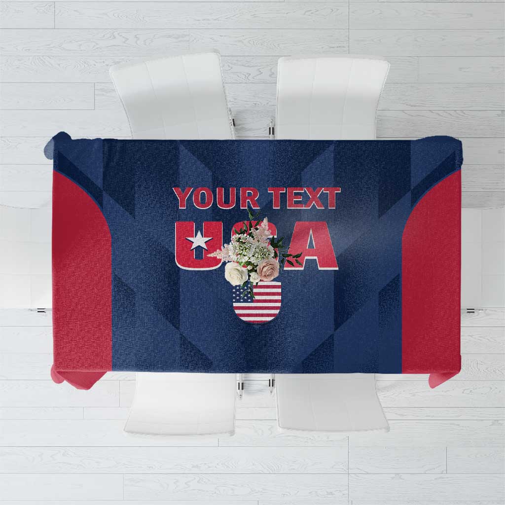 Custom USA Cricket Tablecloth Go United States Simple Version - Wonder Print Shop