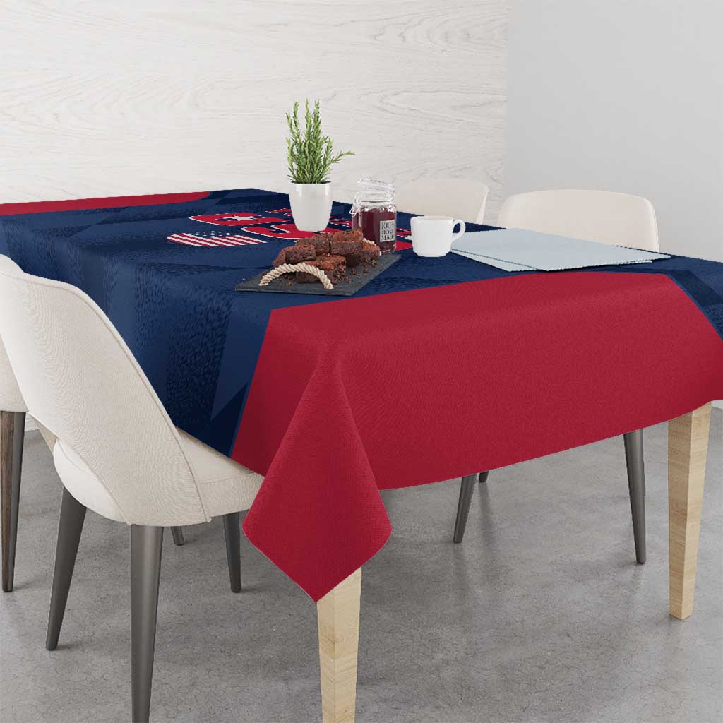 Custom USA Cricket Tablecloth Go United States Simple Version - Wonder Print Shop