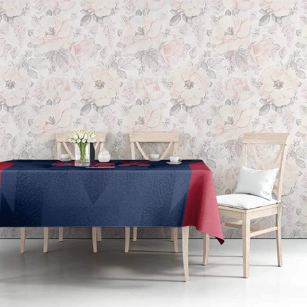 Custom USA Cricket Tablecloth Go United States Simple Version - Wonder Print Shop