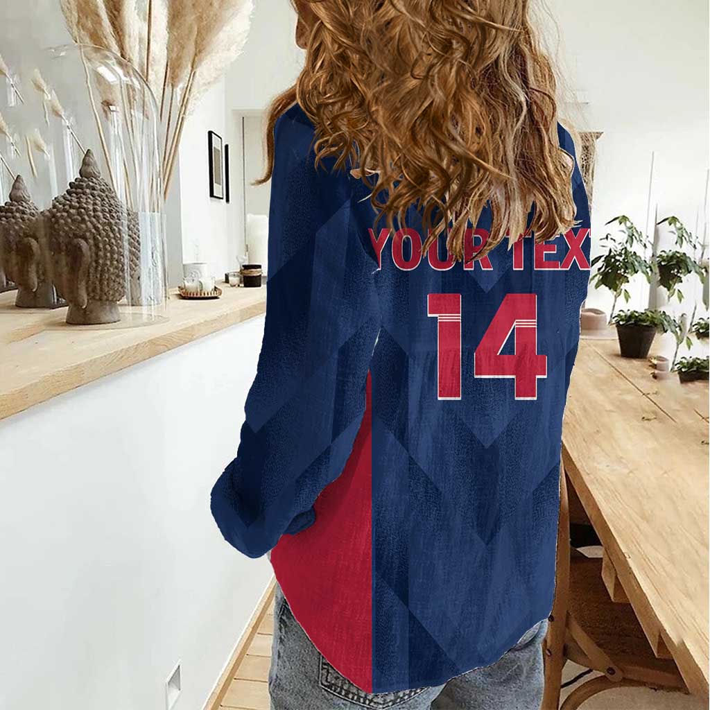 Custom USA Cricket Women Casual Shirt Go United States Simple Version - Wonder Print Shop